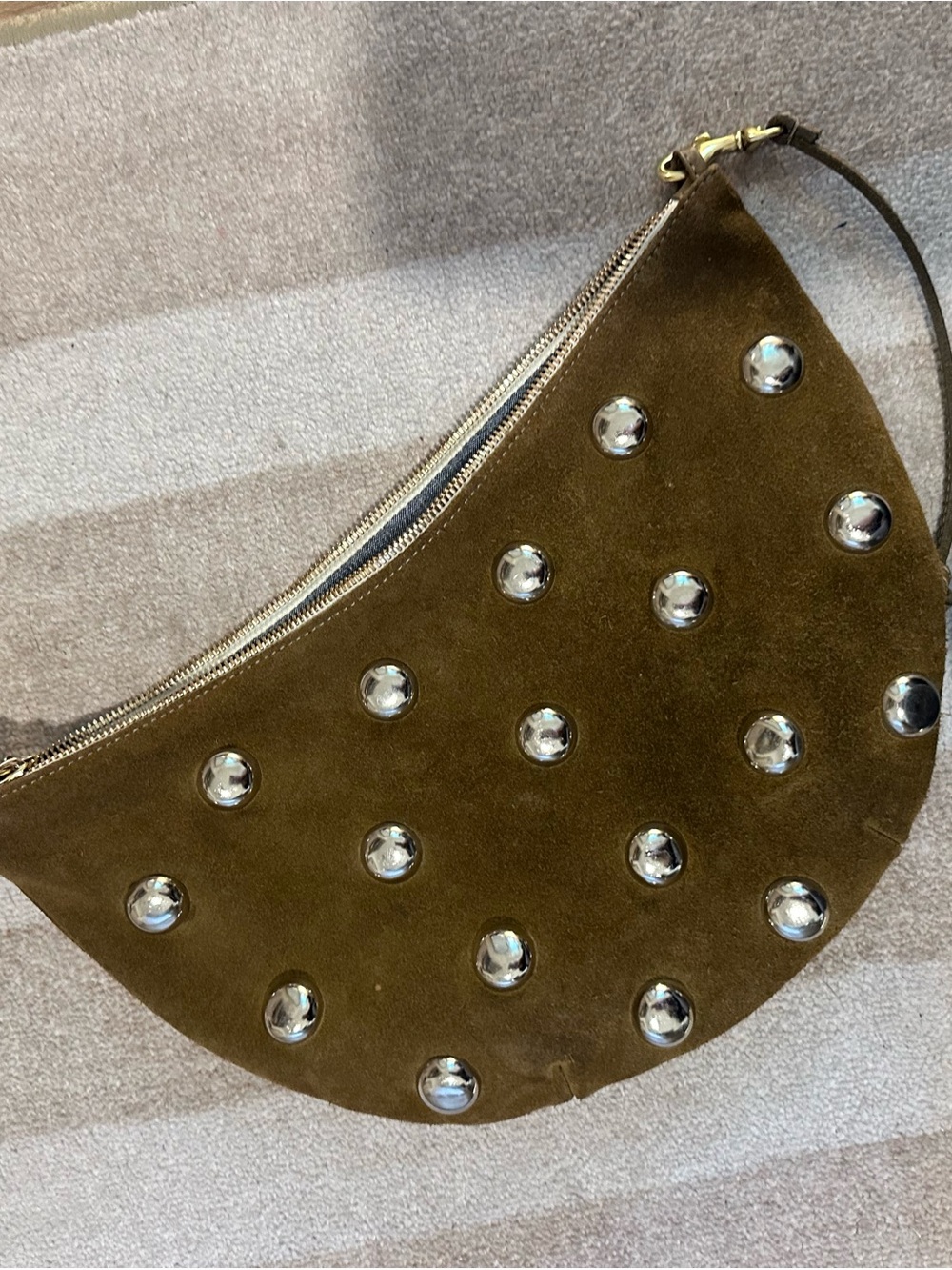Clare V Lune Studded Shoulder Bag - Picture 9 of 11